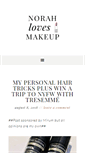 Mobile Screenshot of norahlovesmakeup.com